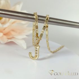   Antiallergene vergoldete Halskette „Goldfilled“, in mehreren Größen  2 mm breit, 14K-Farbe