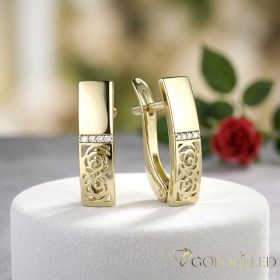 Goldfilled Antiallergische Ohrringe 18 mm 14K Farbe