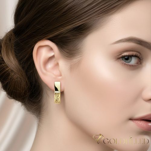 Goldfilled Antiallergische Ohrringe 18 mm 14K Farbe