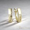 Goldfilled Antiallergische Ohrringe 18 mm 14K Farbe