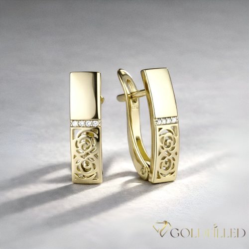 Goldfilled Antiallergische Ohrringe 18 mm 14K Farbe