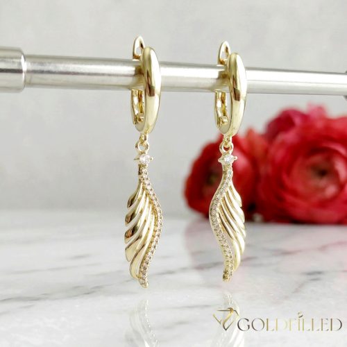 Goldfilled Antiallergene Ohrringe 46mm 14K Farbe	