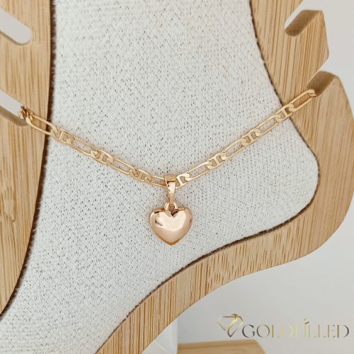 Goldfilled Fußkettchen 26cm/3mm 18K Farbe