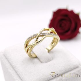   Antiallergischer „Goldfilled”-Ring in verschiedenen Größen, Farbe 14K
