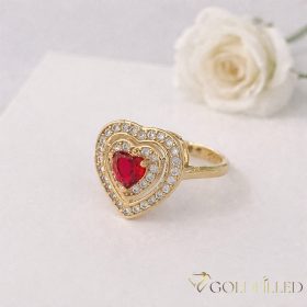   Antiallergischer „Goldfilled”-Ring in verschiedenen Größen, Farbe 18K