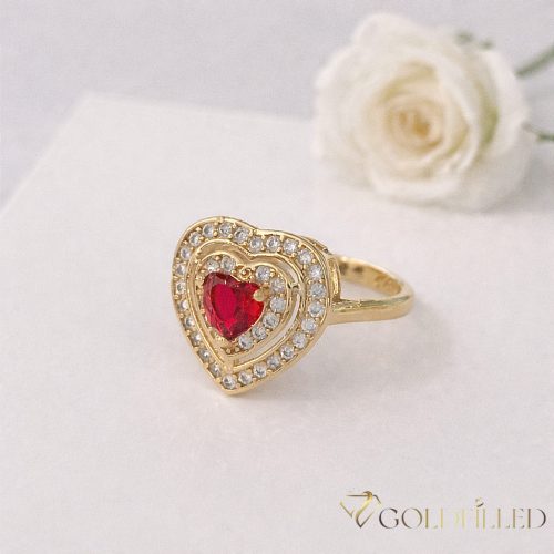 Antiallergischer „Goldfilled”-Ring in verschiedenen Größen, Farbe 18K