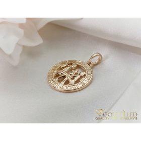 Goldfilled Antiallergisches Medaillon 28mm 18K Farbe