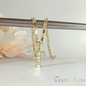   Antiallergene vergoldete Halskette „Goldfilled“, in mehreren Größen  2 mm breit, 14K-Farbe