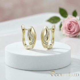 Goldfilled Antiallergische Ohrringe 16mm 14K Farbe