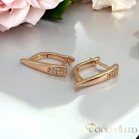 Goldfilled Antiallergische Ohrringe 17mm 18K Farbe