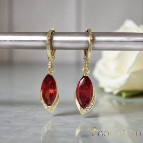 Goldfilled Antiallergene Ohrringe 34mm 14K Farbe	