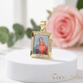 Antiallergischer Goldfilled-Anhänger 36 mm, Farbe 14K