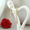 Goldfilled Antiallergene Ohrringe 42mm 14K Farbe	