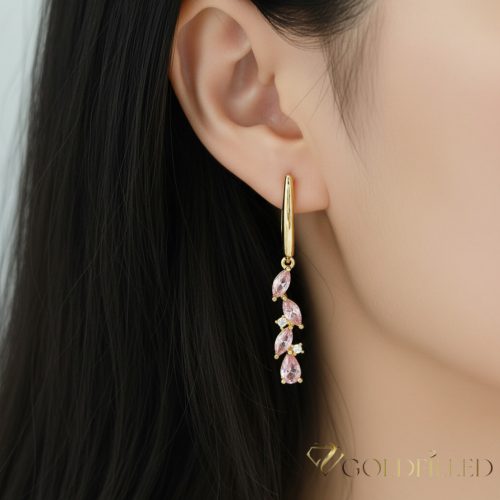 Goldfilled Antiallergene Ohrringe 42mm 14K Farbe	