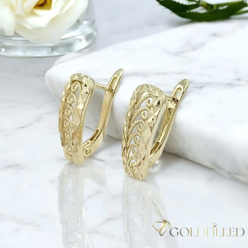 Goldfilled Antiallergische Ohrringe 20 mm 14K Farbe