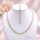 Antiallergische Goldfilled-Halskette 45cm/6mm + Armband 17cm, Farbe 14K