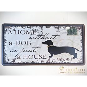 DEKORATIVES METALLSCHILD 15X30 CM