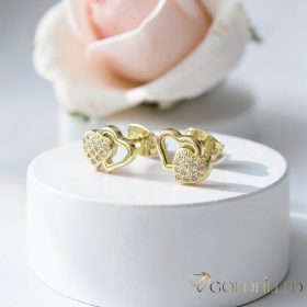 Goldfilled Antiallergene Ohrringe 9mm 14K Farbe	