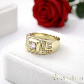   Antiallergischer „Goldfilled”-Ring in verschiedenen Größen, Farbe 14K