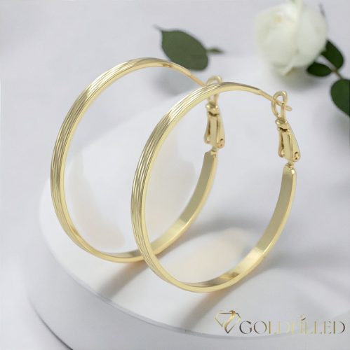 Goldfilled Antiallergene Creolen 40mm 14K Farbe	