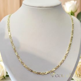   GOLDFILLED Antiallergenes Halskette 50cm lang und 4mm breit 14K Farbe
