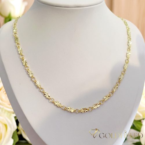 GOLDFILLED Antiallergenes Halskette 50cm lang und 4mm breit 14K Farbe