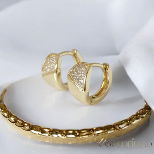 Goldfilled Antiallergische Ohrringe 14 mm 14K Farbe Multicolor 