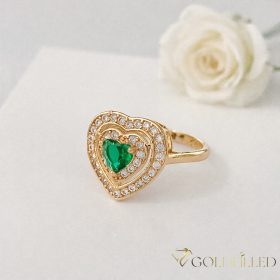   Antiallergischer „Goldfilled”-Ring in verschiedenen Größen, Farbe 18K