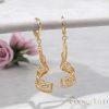 Goldfilled Antiallergische Ohrringe 50mm 18K Farbe