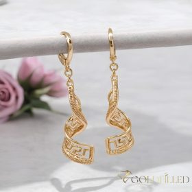 Goldfilled Antiallergische Ohrringe 50mm 18K Farbe