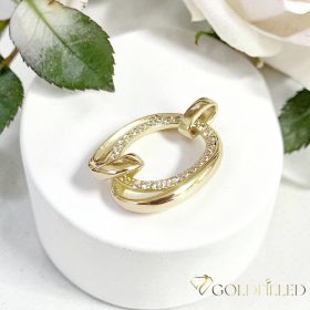 Antiallergischer Goldfilled-Anhänger 25 mm, Farbe 14K
