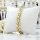 Antiallergenes vergoldetes Armband „Goldfilled“, 19 cm lang und 11 mm Breit, 14K-Farbe