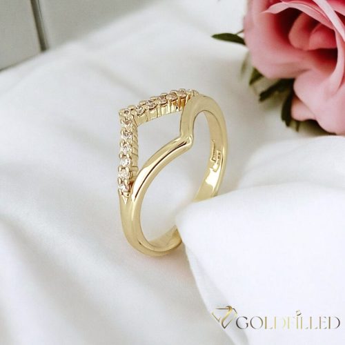Antiallergischer „Goldfilled”-Ring in verschiedenen Größen, Farbe 14K