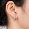 Goldfilled Antiallergische Ohrringe 17 mm 14K Farbe