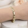 Antiallergenes vergoldetes Armband „Goldfilled“, 19cm lang und 6 mm Breit, 14K-Farbe