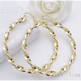 Goldfilled Antiallergene Creolen 60mm 14K Farbe	