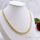 "Bismarck" Goldfilled Antiallergisches Luxus Halskette 50cm Lang und 6mm Breit Farbe 14K