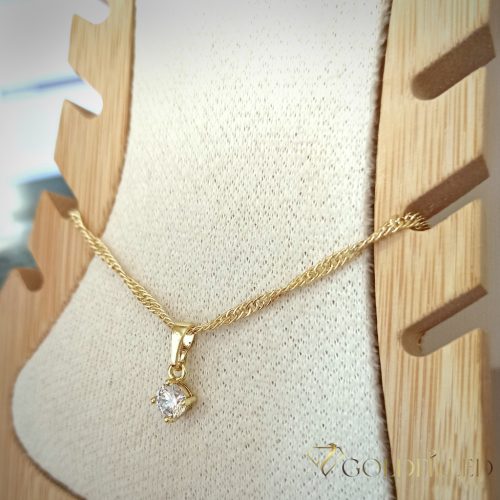 Goldfilled Fußkettchen 27cm/2mm 14K Farbe