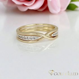   Antiallergischer „Goldfilled”-Ring in verschiedenen Größen, Farbe 14K