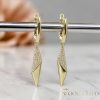 Goldfilled Antiallergene Ohrringe 40mm 14K Farbe	