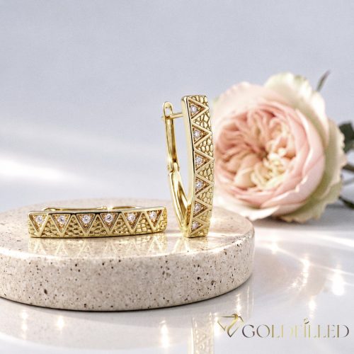 Goldfilled Antiallergische Ohrringe 26mm 14K Farbe