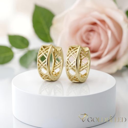Goldfilled Antiallergische Ohrringe 16mm 14K Farbe