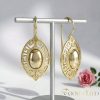 Goldfilled Antiallergene Ohrringe 42mm 14K Farbe	