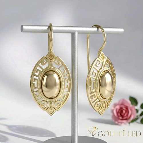 Goldfilled Antiallergene Ohrringe 42mm 14K Farbe	