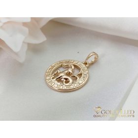 Goldfilled Antiallergisches Medaillon 28mm 18K Farbe