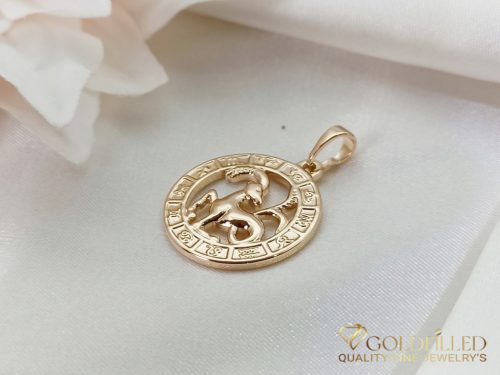 Goldfilled Antiallergisches Medaillon 28mm 18K Farbe