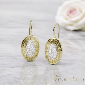 Goldfilled Antiallergische Ohrringe 35mm 14K Farbe