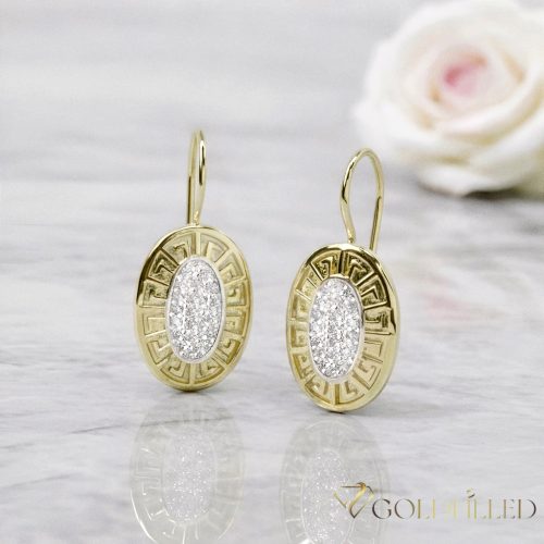 Goldfilled Antiallergische Ohrringe 35mm 14K Farbe