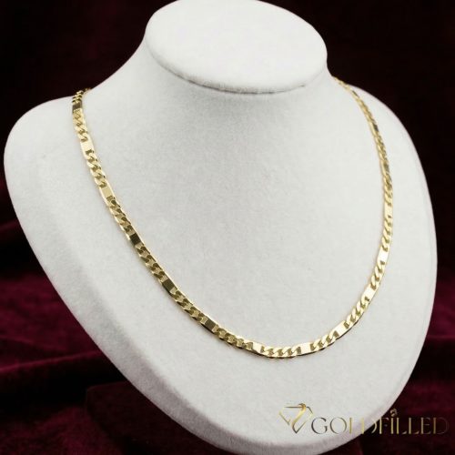 Antiallergene "Figaro" Halskette „Goldfilled“, in mehreren Größen  4,5 mm  breit, 14K-Farbe