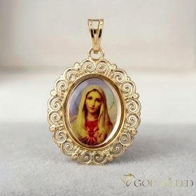 Antiallergischer Goldfilled-Anhänger 30 mm, Farbe 14K